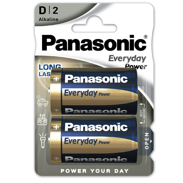 PILAS PANASONIC ALKALINE D/2