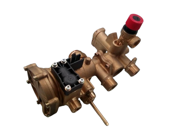 Valvula Tres Vias Immergas Nike/Eolo Maior 21@ - 24@ - 27@ Conjunto Completo Sin Intercambiador
