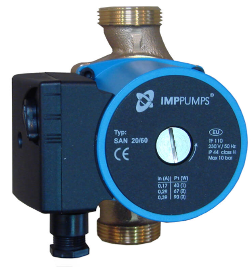 BOMBA CIRCULADORA IMP PUMPS 3 VELOCIDADES GHN 32/60-180 COMPATIBLE CON GRUNFOS UPS 32/60-180 Y WILO STAR RS 30/6 (2")