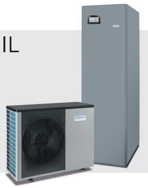 Bomba de calor aerotermia Domusa Fusion Hybrid Oil 9R/165
