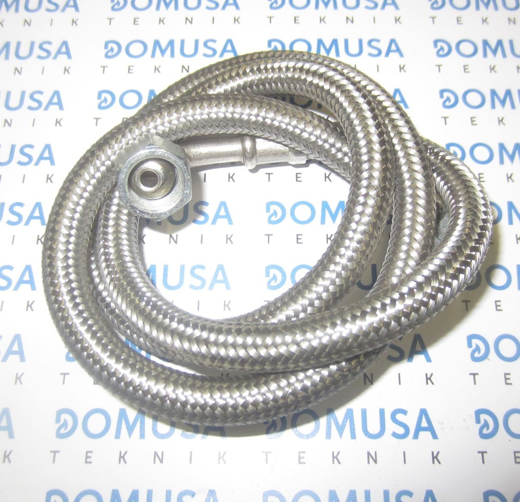 Latiguillo Domusa Domestic gasoil 1/4H recto - 1/4H curvo x 0850mm