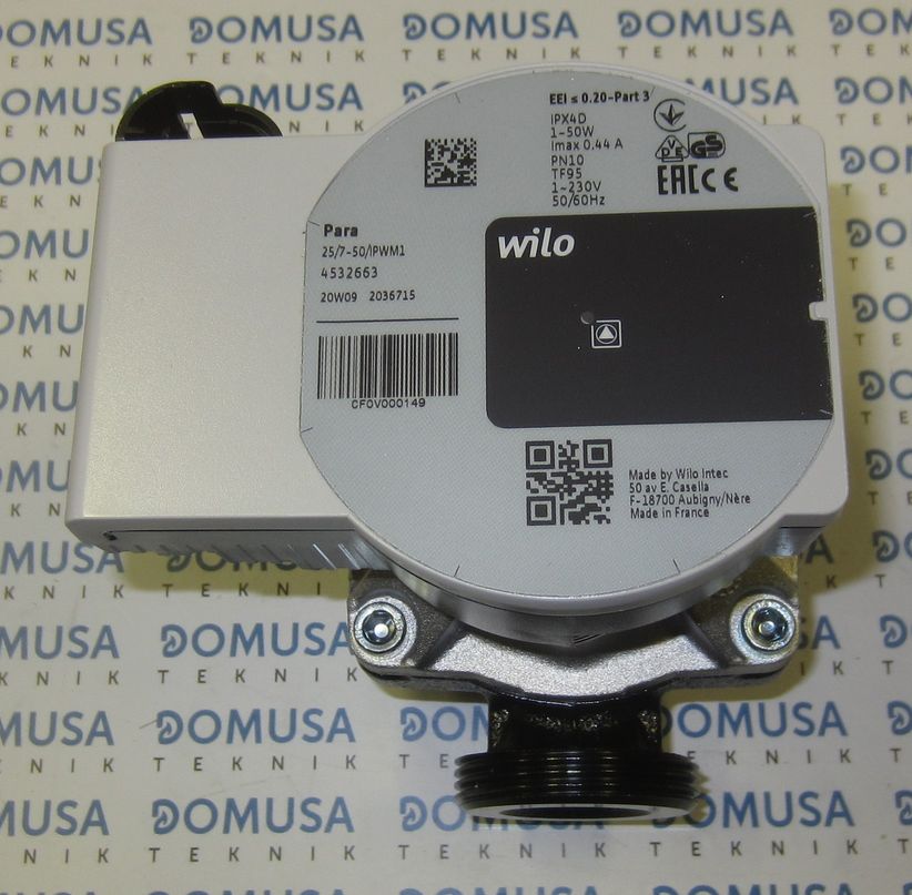 Bomba agua Domusa 1-1/2" 130mm wilo RS25/7.0-PWM1 MC