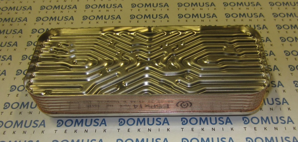 Intercambiador placas Domusa Evoltop NG 24 14placas IPT154x40mm anclajes 160mm