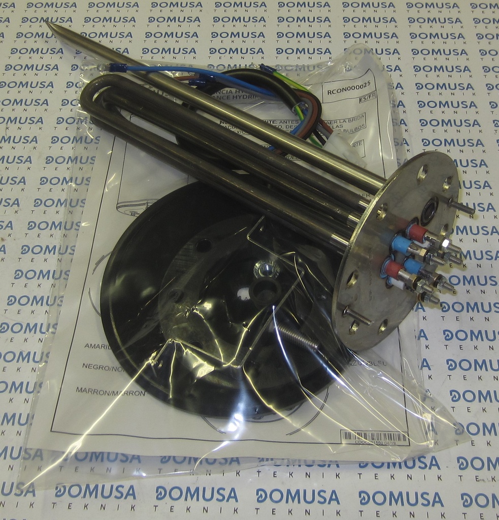 Resistencia termo Domusa Hydrinox 150m - 200m mural con mazo 2250W (CRES000030)