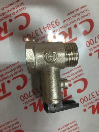 [350.00.2100] Válvula seguridad Termo 8,5 bar rosca 1/2 macho - hembra  (Ø 21 x 175mm)