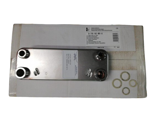 [87161429010] INTERCAMBIADOR PLACAS JUNKERS CGW25 (12placas IPR172x40mm. 3/4-1/2)
