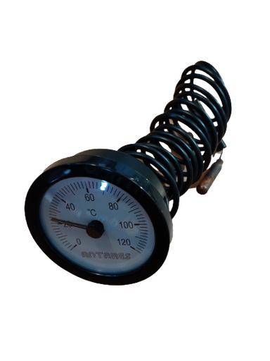 [SU-015729] Termometro caldera ø57mm 0-120º capilar 1500mm