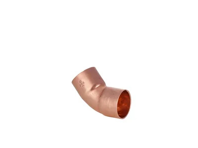 [1251015040] Curva M-H soldar cobre 15mm 45° agua potable Fig 040