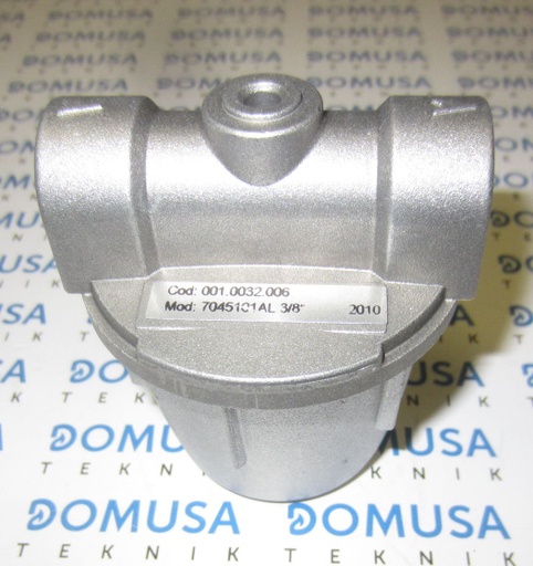 [CQUE000055] Filtro de Gasoleo 3/8 Cuerpo de aluminio Domusa